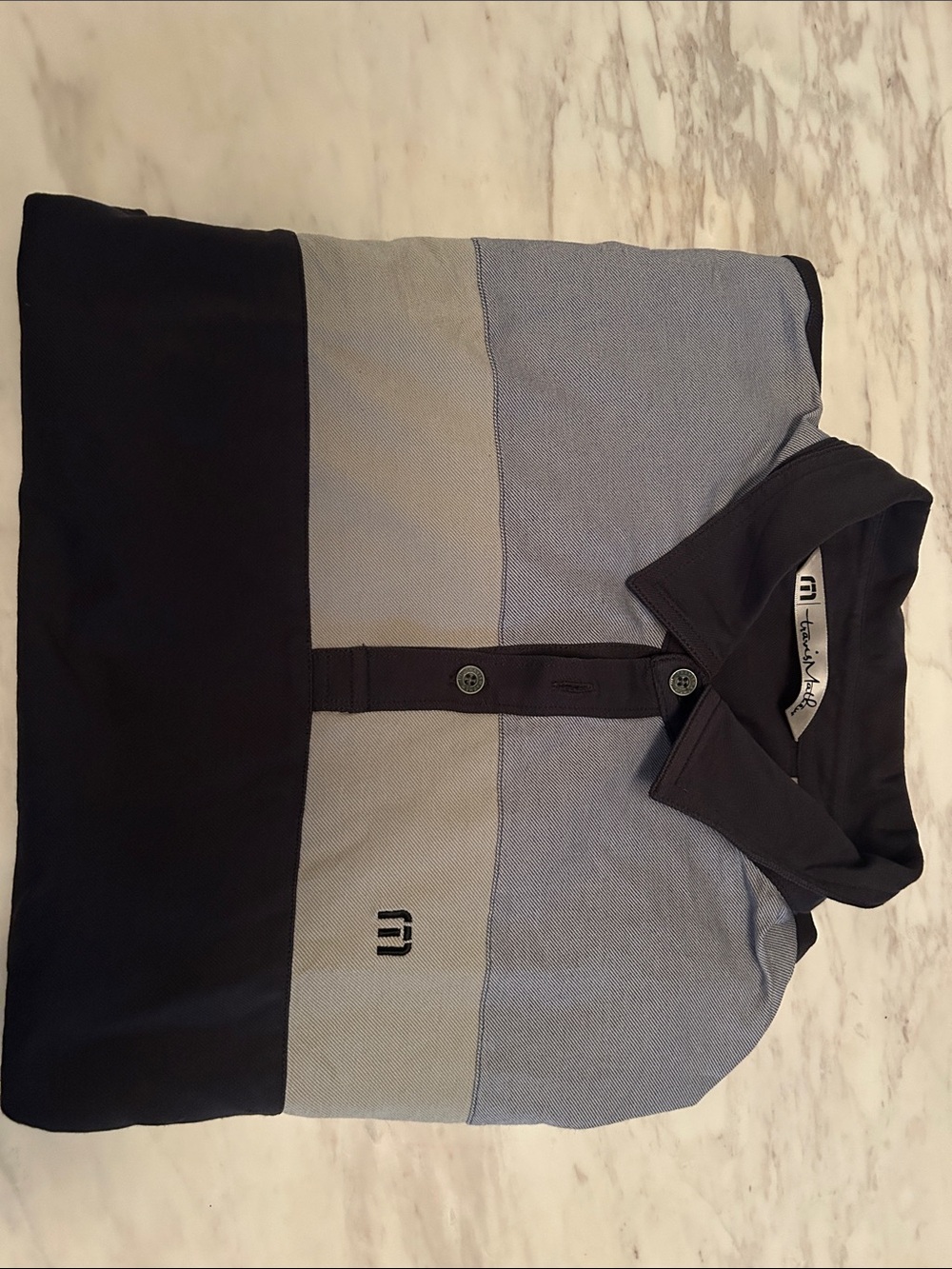 Mizuno Men’s Black & Light Gray Colorblock Polo